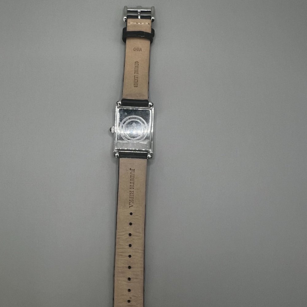 Judith Ripka Genuine Leather Black Quilted Band. - Picture 8 of 8